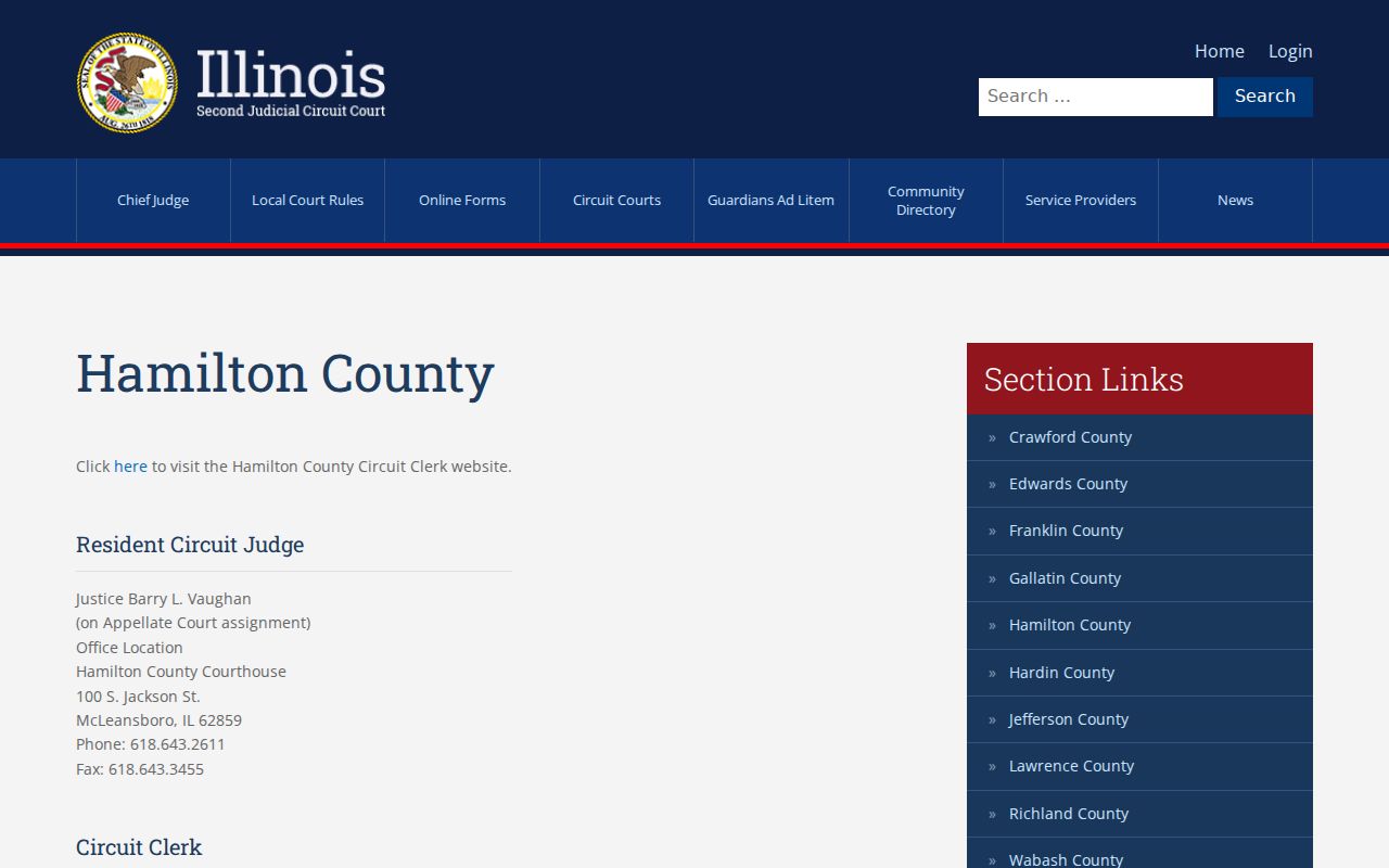 Second Judicial Circuit Hamilton County court information