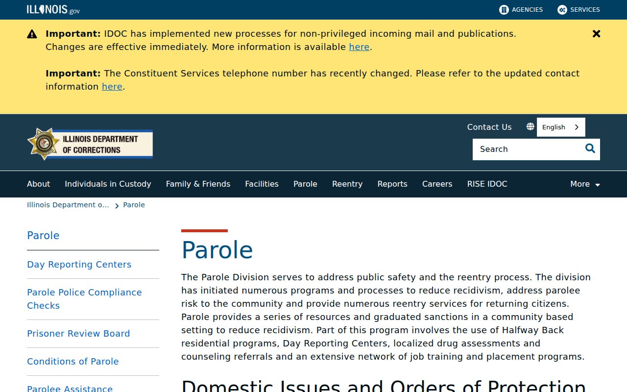 McLeansboro criminal history and Illinois parole information